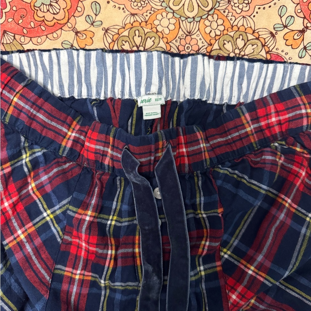 Aerie Plaid Pajama Pants - Red and Blue - Picture 3 of 3